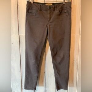 Democracy AB Technology Mid-Rise Comfort Waist Brown Jeans Ankle Pants Size 10